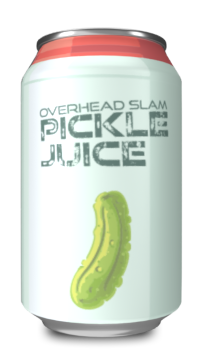 An aluminium can of Pickle Juice beer.