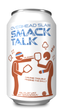 An aluminium can of Smack Talk beer.