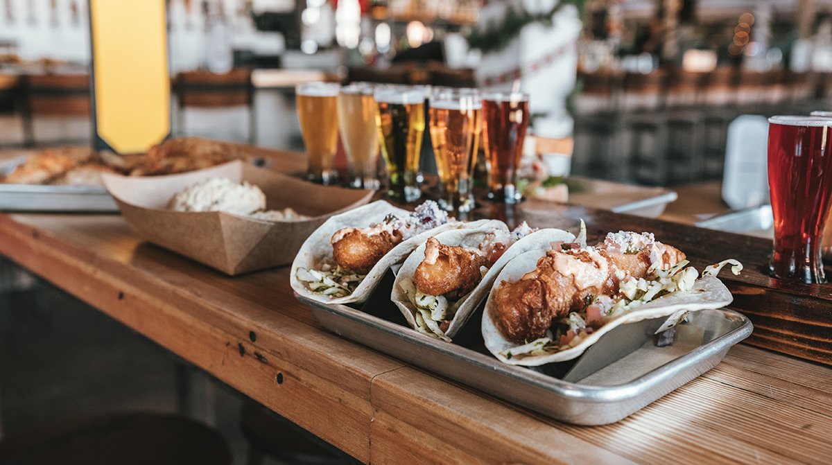 Snacks and entrees on a table.