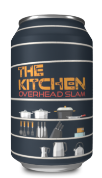 An aluminium can of The Kitchen beer.